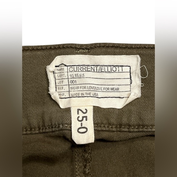Current/elliott dark olive jeggings size 25 - Picture 4 of 8